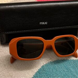 Italic Gabriele Rectangle Italian Acetate Sunglasses